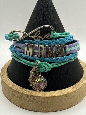 Mermaid Infinity Love Stack Bracelet Ocean Y2K VSCO Pastel Fairycore Festival